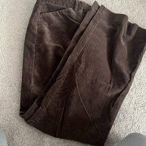 Dark brown size 4 Editor cut corduroys